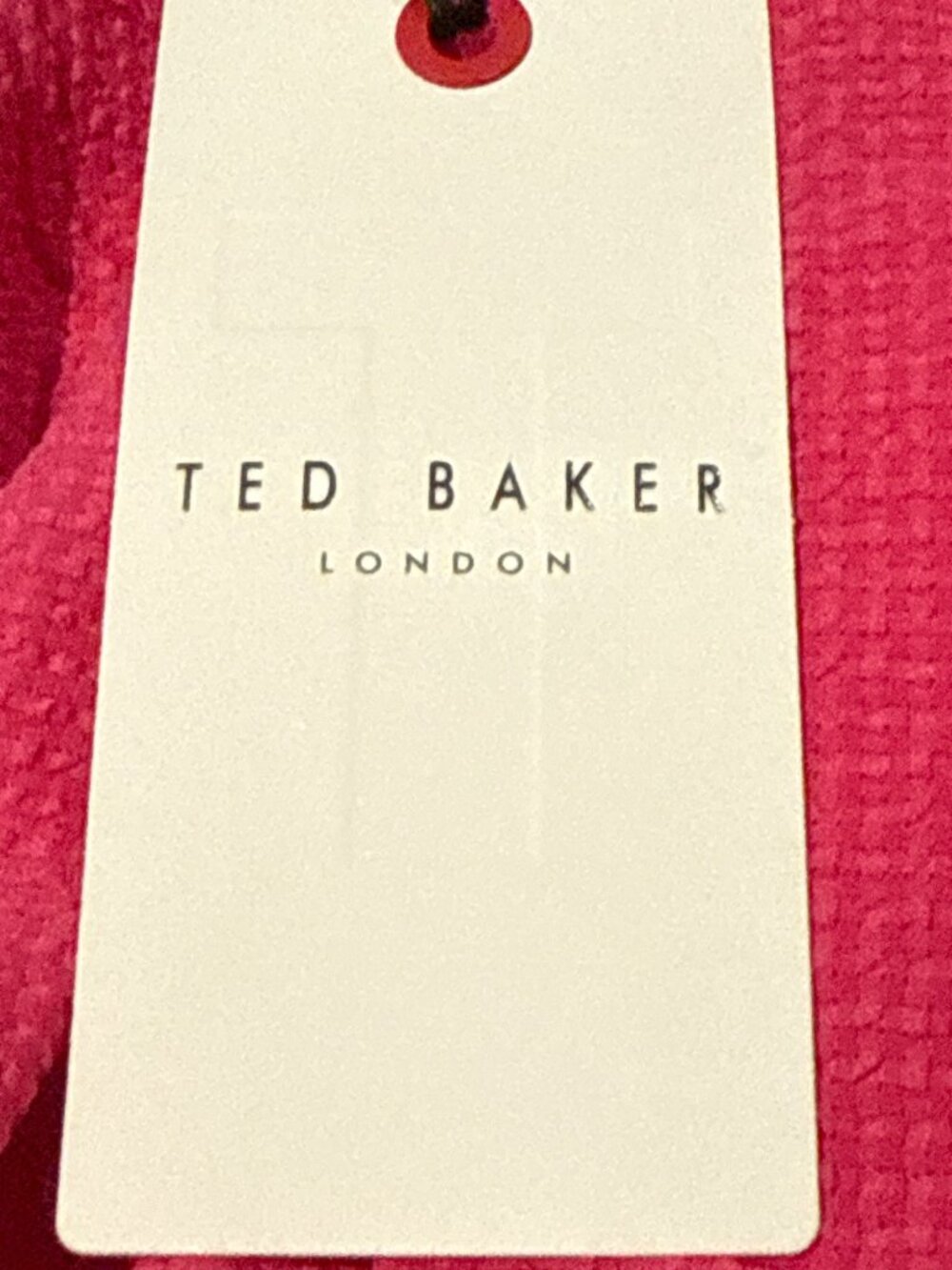 Ted Baker Women's Pink Jozelyn Seersucker Tie Front Mini Dress Size 6 US New - Picture 4 of 5